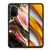 Thumbnail for Θήκη Xiaomi Poco F3 Glamorous Pink Marble από τη Smartfits με σχέδιο στο πίσω μέρος και μαύρο περίβλημα | Xiaomi Poco F3 Glamorous Pink Marble case with colorful back and black bezels