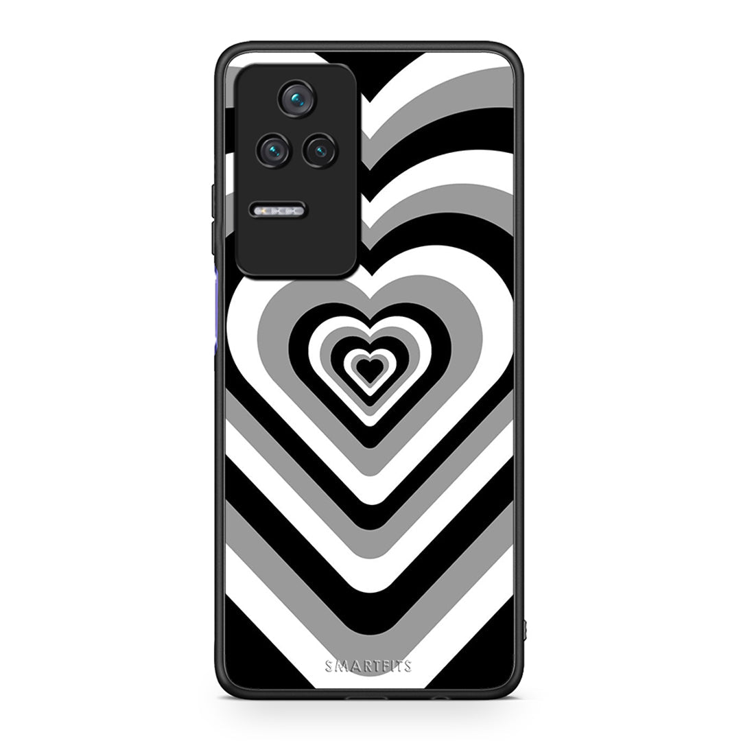 Xiaomi Poco F4 / Redmi K40S Black Hearts θήκη από τη Smartfits με σχέδιο στο πίσω μέρος και μαύρο περίβλημα | Smartphone case with colorful back and black bezels by Smartfits