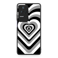 Thumbnail for Xiaomi Poco F4 / Redmi K40S Black Hearts θήκη από τη Smartfits με σχέδιο στο πίσω μέρος και μαύρο περίβλημα | Smartphone case with colorful back and black bezels by Smartfits