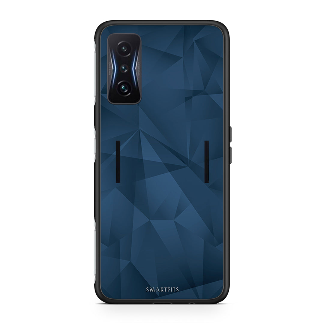 39 - Xiaomi Poco F4 GT Blue Abstract Geometric case, cover, bumper