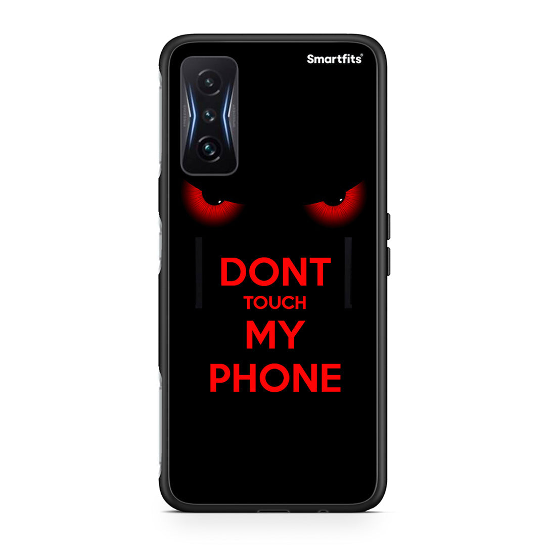 Xiaomi Poco F4 GT Touch My Phone θήκη από τη Smartfits με σχέδιο στο πίσω μέρος και μαύρο περίβλημα | Smartphone case with colorful back and black bezels by Smartfits