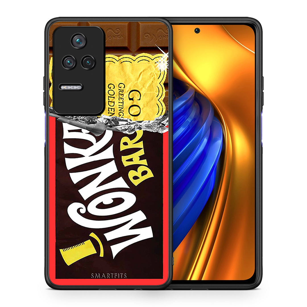 Θήκη Xiaomi Poco F4 / Redmi K40S Golden Ticket από τη Smartfits με σχέδιο στο πίσω μέρος και μαύρο περίβλημα | Xiaomi Poco F4 / Redmi K40S Golden Ticket case with colorful back and black bezels