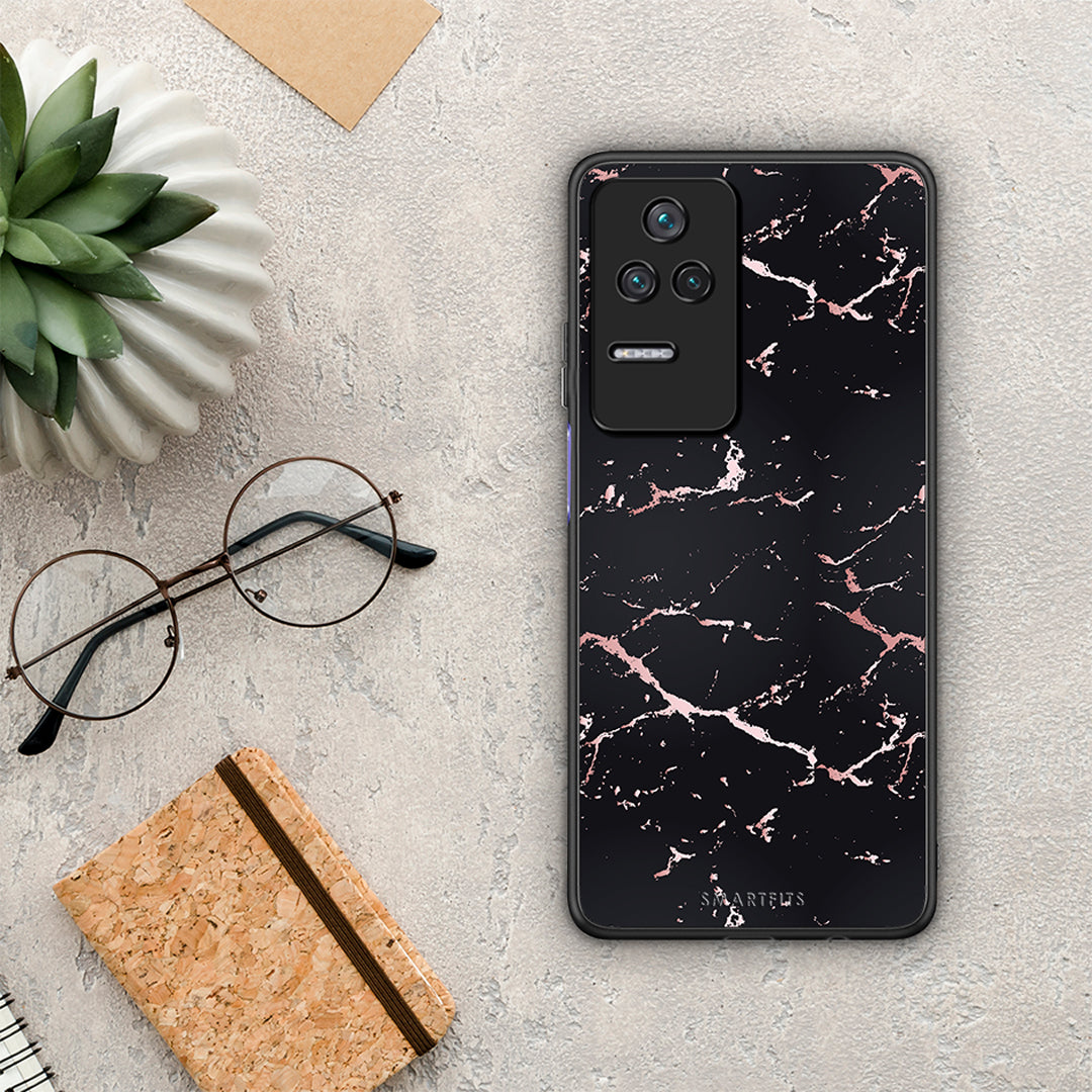 Marble Black Rosegold - Xiaomi Poco F4 / Redmi K40S θήκη