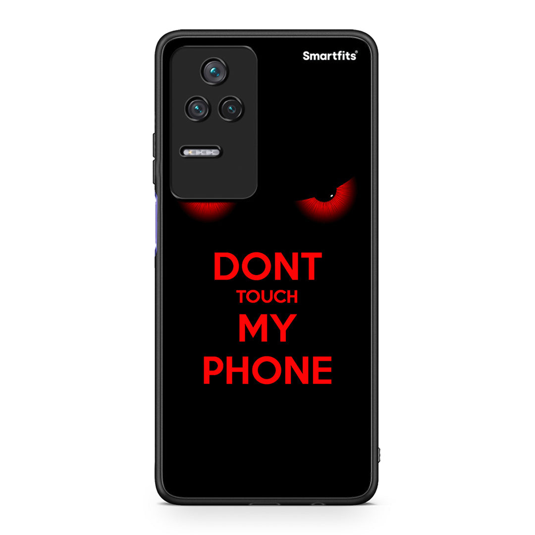 Xiaomi Poco F4 / Redmi K40S Touch My Phone θήκη από τη Smartfits με σχέδιο στο πίσω μέρος και μαύρο περίβλημα | Smartphone case with colorful back and black bezels by Smartfits