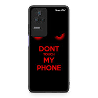 Thumbnail for Xiaomi Poco F4 / Redmi K40S Touch My Phone θήκη από τη Smartfits με σχέδιο στο πίσω μέρος και μαύρο περίβλημα | Smartphone case with colorful back and black bezels by Smartfits