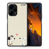 Thumbnail for Θήκη Xiaomi Poco F5 5G Dalmatians Love από τη Smartfits με σχέδιο στο πίσω μέρος και μαύρο περίβλημα | Xiaomi Poco F5 5G Dalmatians Love Case with Colorful Back and Black Bezels