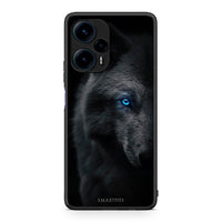 Thumbnail for Θήκη Xiaomi Poco F5 5G Dark Wolf από τη Smartfits με σχέδιο στο πίσω μέρος και μαύρο περίβλημα | Xiaomi Poco F5 5G Dark Wolf Case with Colorful Back and Black Bezels