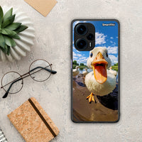 Thumbnail for Θήκη Xiaomi Poco F5 5G Duck Face από τη Smartfits με σχέδιο στο πίσω μέρος και μαύρο περίβλημα | Xiaomi Poco F5 5G Duck Face Case with Colorful Back and Black Bezels