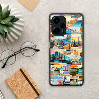 Thumbnail for Θήκη Xiaomi Poco F5 5G Live To Travel από τη Smartfits με σχέδιο στο πίσω μέρος και μαύρο περίβλημα | Xiaomi Poco F5 5G Live To Travel Case with Colorful Back and Black Bezels