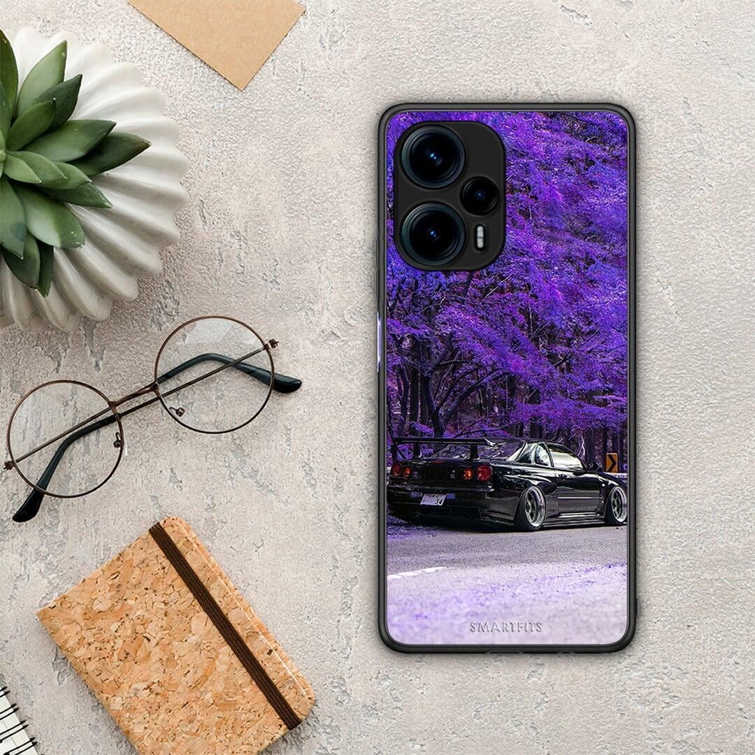 Θήκη Xiaomi Poco F5 5G Super Car από τη Smartfits με σχέδιο στο πίσω μέρος και μαύρο περίβλημα | Xiaomi Poco F5 5G Super Car Case with Colorful Back and Black Bezels