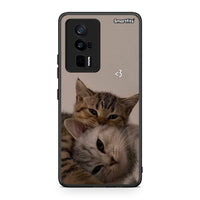 Thumbnail for Θήκη Xiaomi Poco F5 Pro / Redmi K60 Pro Cats In Love από τη Smartfits με σχέδιο στο πίσω μέρος και μαύρο περίβλημα | Xiaomi Poco F5 Pro / Redmi K60 Pro Cats In Love Case with Colorful Back and Black Bezels