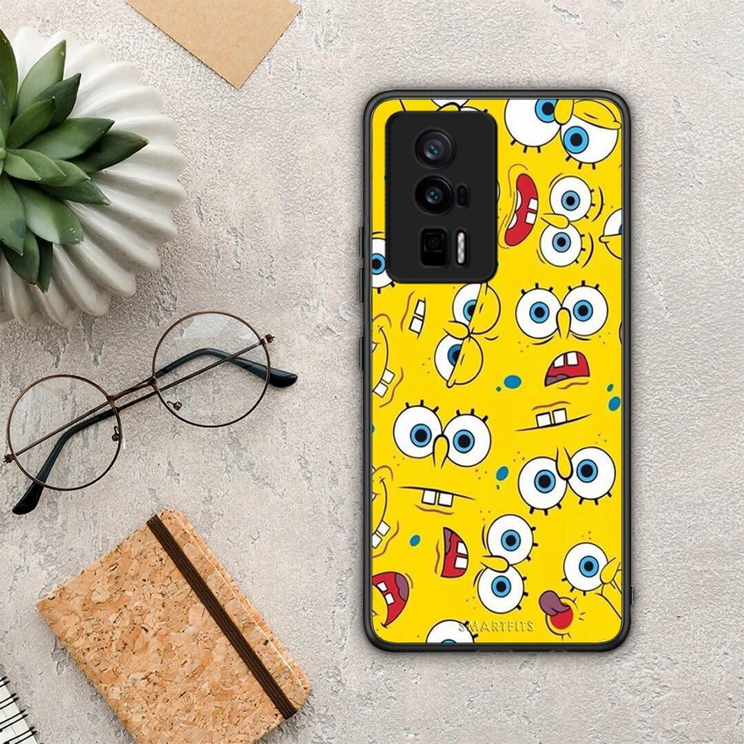 Θήκη Xiaomi Poco F5 Pro / Redmi K60 Pro PopArt Sponge από τη Smartfits με σχέδιο στο πίσω μέρος και μαύρο περίβλημα | Xiaomi Poco F5 Pro / Redmi K60 Pro PopArt Sponge Case with Colorful Back and Black Bezels