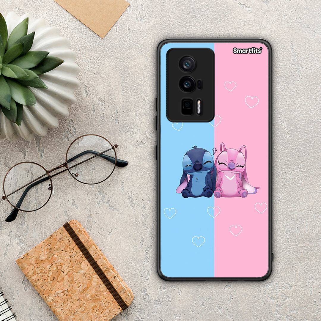 Θήκη Xiaomi Poco F5 Pro / Redmi K60 Pro Stitch And Angel από τη Smartfits με σχέδιο στο πίσω μέρος και μαύρο περίβλημα | Xiaomi Poco F5 Pro / Redmi K60 Pro Stitch And Angel Case with Colorful Back and Black Bezels