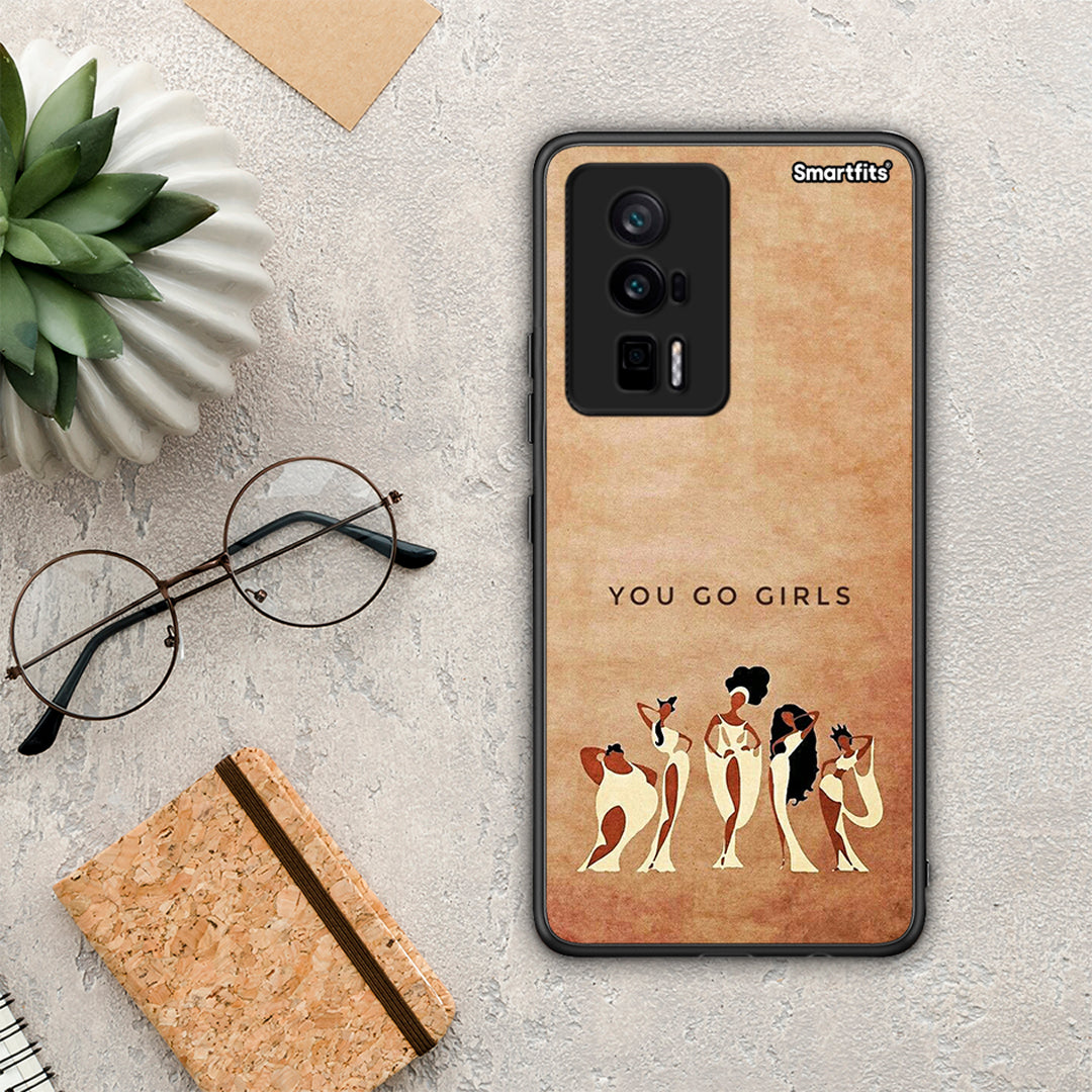 Θήκη Xiaomi Poco F5 Pro / Redmi K60 Pro You Go Girl από τη Smartfits με σχέδιο στο πίσω μέρος και μαύρο περίβλημα | Xiaomi Poco F5 Pro / Redmi K60 Pro You Go Girl Case with Colorful Back and Black Bezels