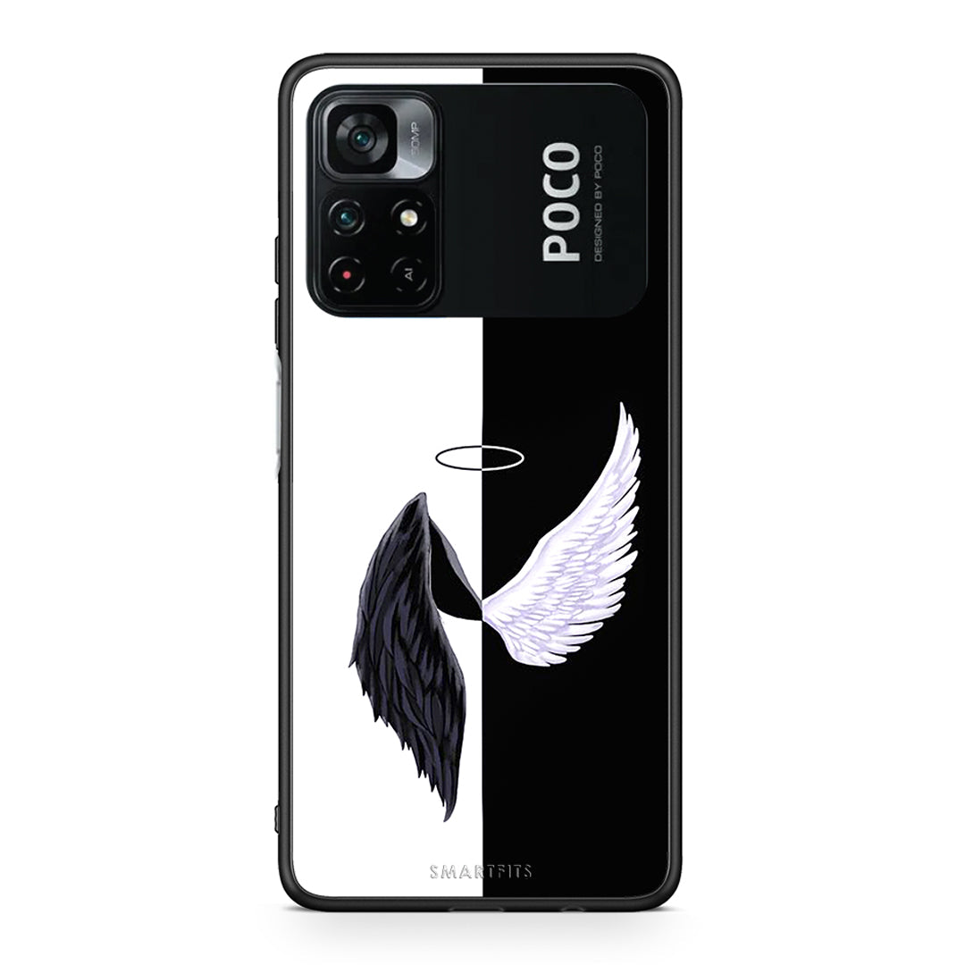 Xiaomi Poco M4 Pro 4G Angels Demons θήκη από τη Smartfits με σχέδιο στο πίσω μέρος και μαύρο περίβλημα | Smartphone case with colorful back and black bezels by Smartfits