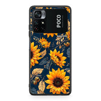 Thumbnail for Xiaomi Poco M4 Pro 4G Autumn Sunflowers Θήκη από τη Smartfits με σχέδιο στο πίσω μέρος και μαύρο περίβλημα | Smartphone case with colorful back and black bezels by Smartfits