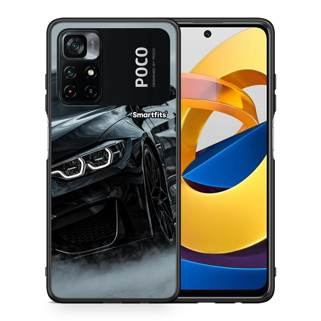 Θήκη Xiaomi Poco M4 Pro 4G Black BMW από τη Smartfits με σχέδιο στο πίσω μέρος και μαύρο περίβλημα | Xiaomi Poco M4 Pro 4G Black BMW case with colorful back and black bezels