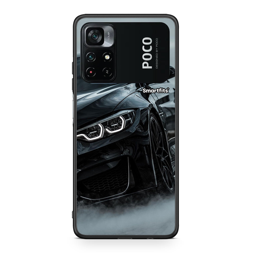 Xiaomi Poco M4 Pro 4G Black BMW θήκη από τη Smartfits με σχέδιο στο πίσω μέρος και μαύρο περίβλημα | Smartphone case with colorful back and black bezels by Smartfits