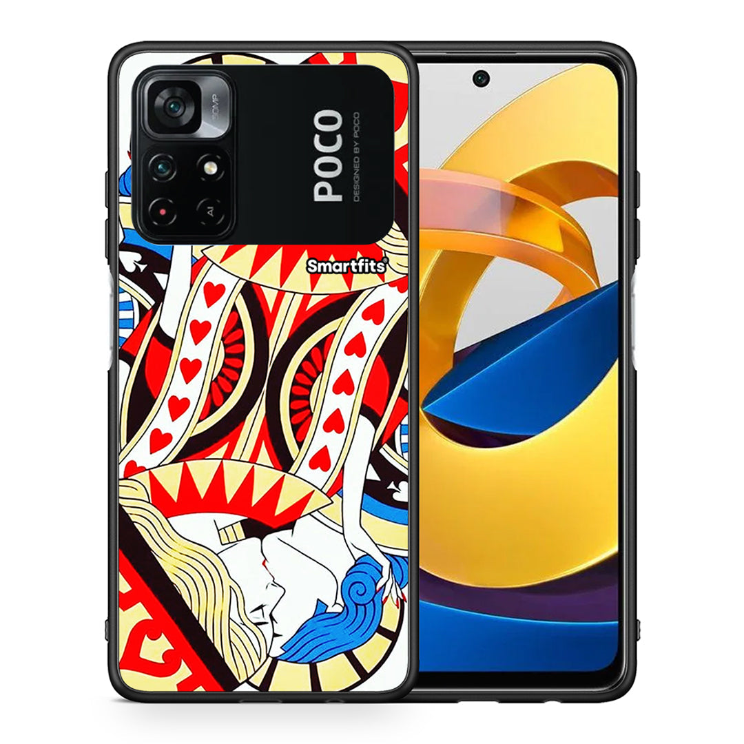 Θήκη Xiaomi Poco M4 Pro 4G Card Love από τη Smartfits με σχέδιο στο πίσω μέρος και μαύρο περίβλημα | Xiaomi Poco M4 Pro 4G Card Love case with colorful back and black bezels