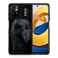 Thumbnail for Θήκη Xiaomi Poco M4 Pro 4G Dark Wolf από τη Smartfits με σχέδιο στο πίσω μέρος και μαύρο περίβλημα | Xiaomi Poco M4 Pro 4G Dark Wolf case with colorful back and black bezels