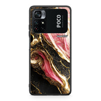 Thumbnail for Xiaomi Poco M4 Pro 4G Glamorous Pink Marble θήκη από τη Smartfits με σχέδιο στο πίσω μέρος και μαύρο περίβλημα | Smartphone case with colorful back and black bezels by Smartfits