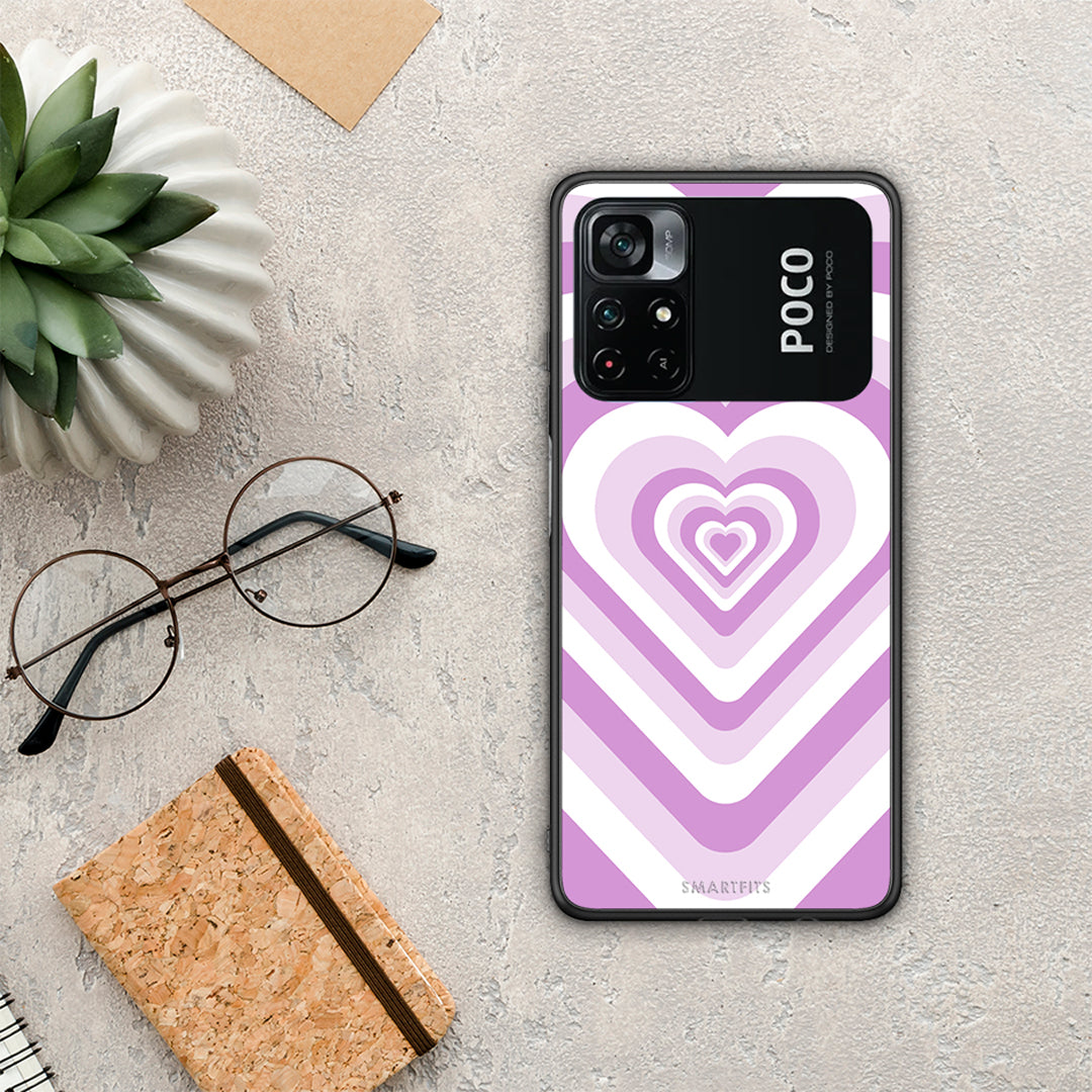 Lilac Hearts - Xiaomi Poco M4 Pro 4G θήκη