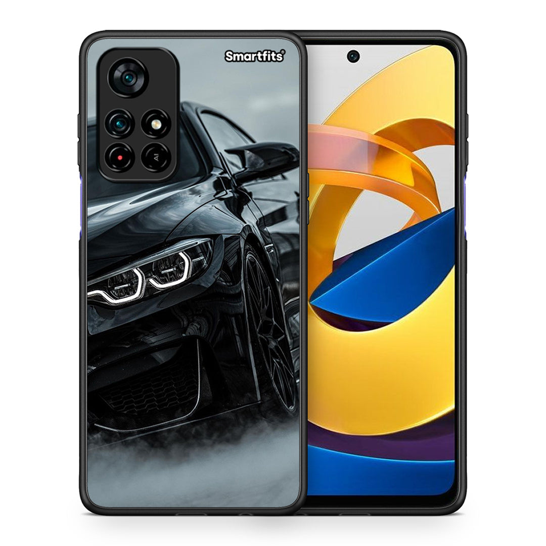 Θήκη Xiaomi Poco M4 Pro 5G Black BMW από τη Smartfits με σχέδιο στο πίσω μέρος και μαύρο περίβλημα | Xiaomi Poco M4 Pro 5G Black BMW case with colorful back and black bezels
