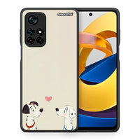 Thumbnail for Θήκη Xiaomi Poco M4 Pro 5G Dalmatians Love από τη Smartfits με σχέδιο στο πίσω μέρος και μαύρο περίβλημα | Xiaomi Poco M4 Pro 5G Dalmatians Love case with colorful back and black bezels