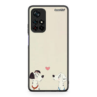 Thumbnail for Xiaomi Poco M4 Pro 5G Dalmatians Love θήκη από τη Smartfits με σχέδιο στο πίσω μέρος και μαύρο περίβλημα | Smartphone case with colorful back and black bezels by Smartfits