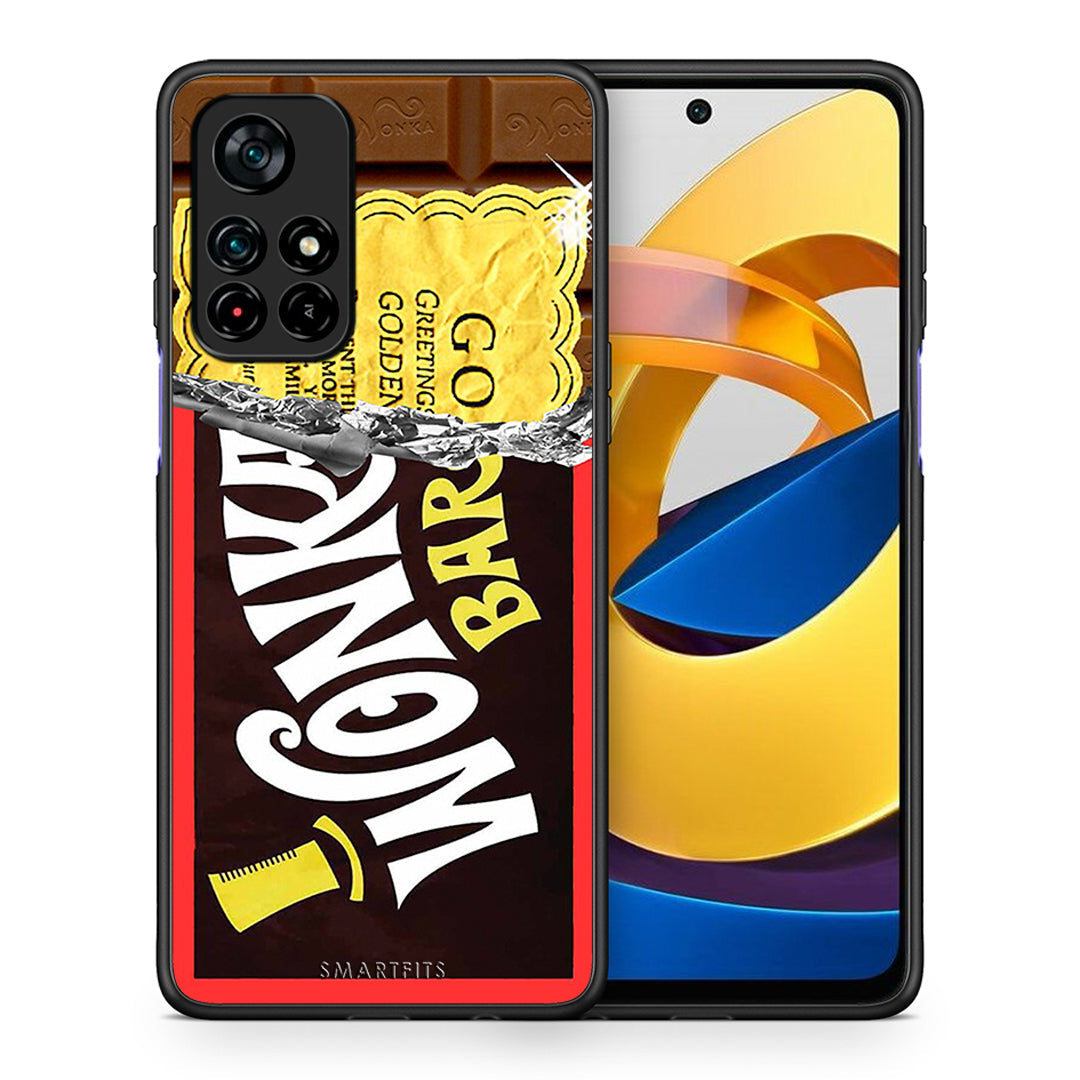 Θήκη Xiaomi Poco M4 Pro 5G Golden Ticket από τη Smartfits με σχέδιο στο πίσω μέρος και μαύρο περίβλημα | Xiaomi Poco M4 Pro 5G Golden Ticket case with colorful back and black bezels