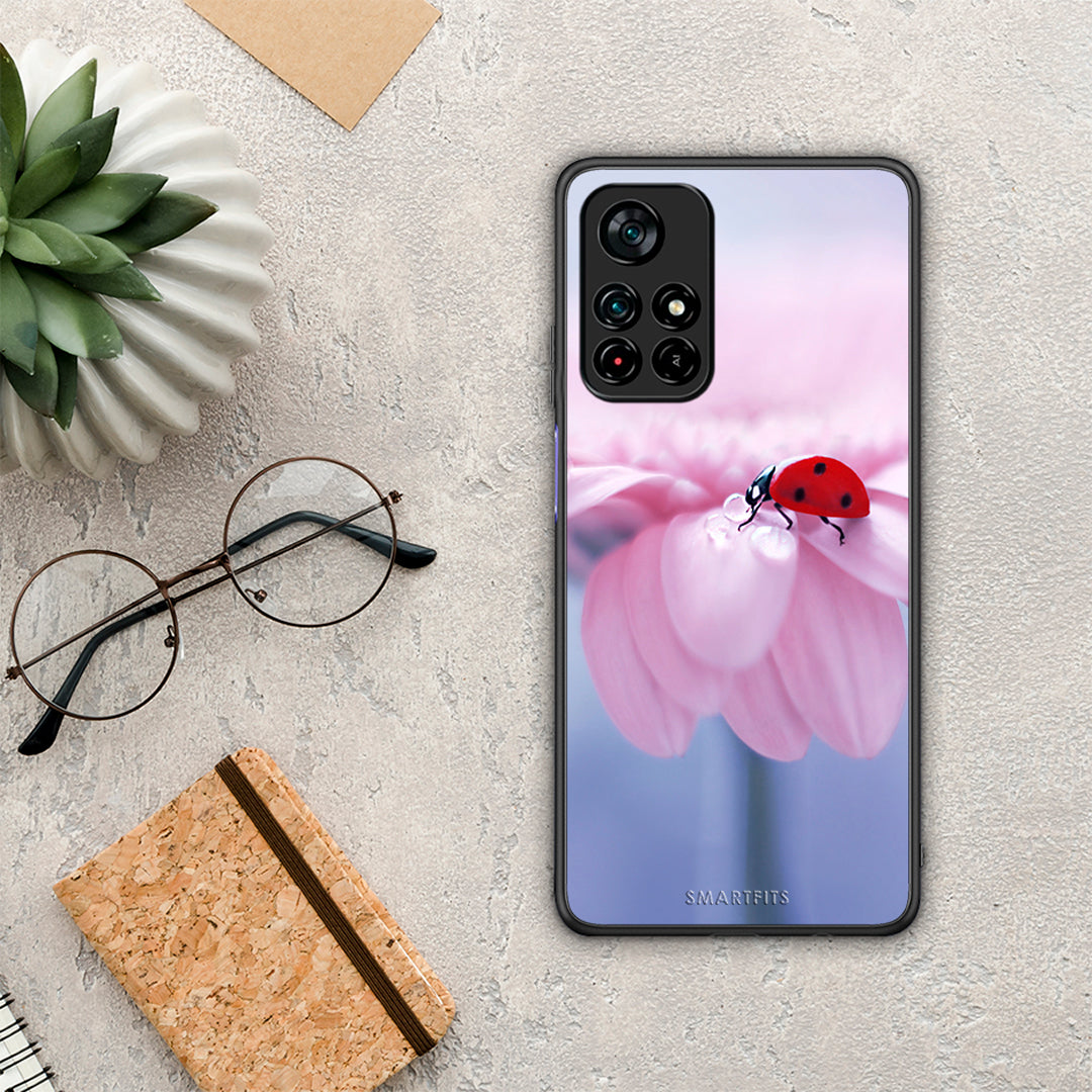 Ladybug Flower - Xiaomi Poco M4 Pro 5G θήκη