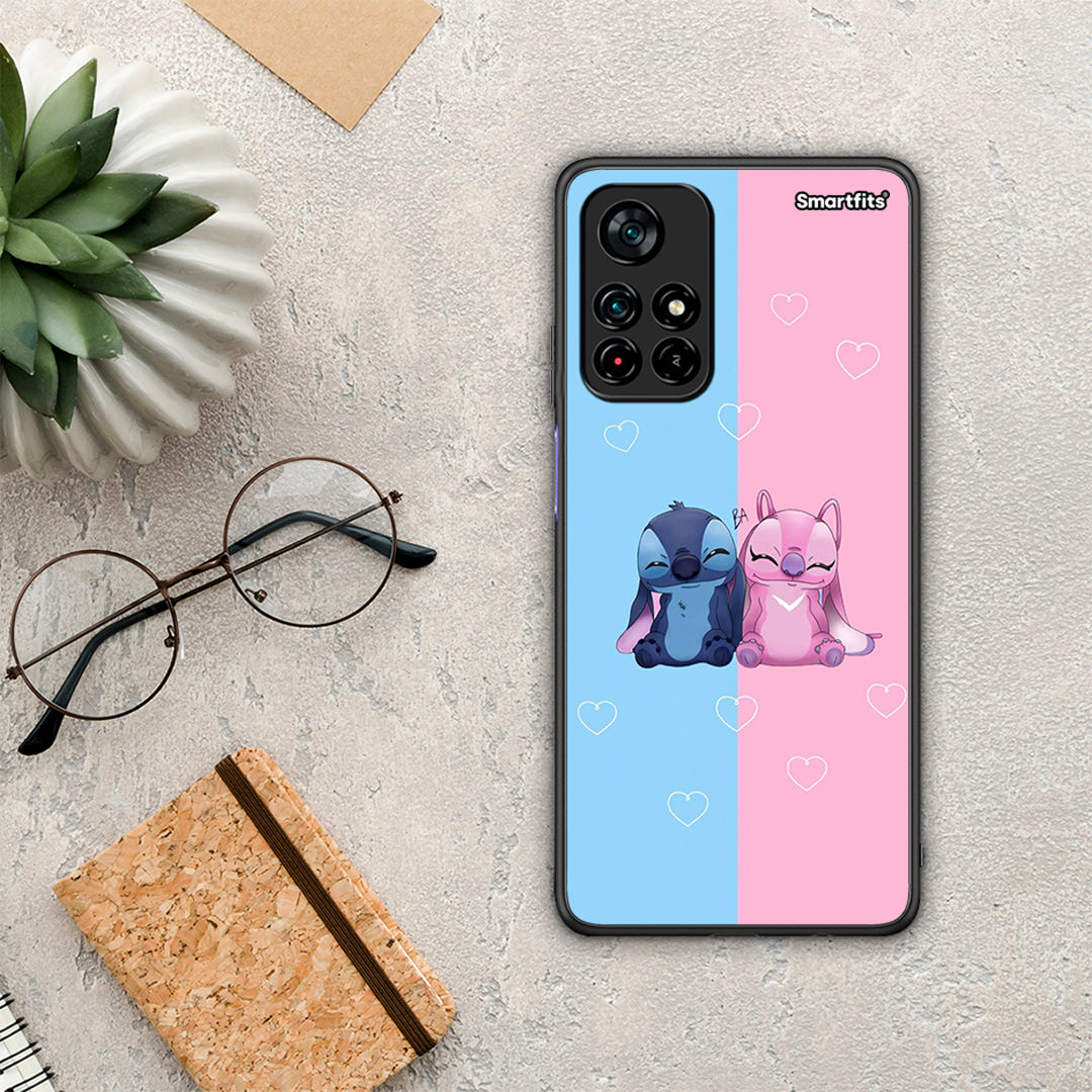 Stitch And Angel - Xiaomi Poco M4 Pro 5G θήκη