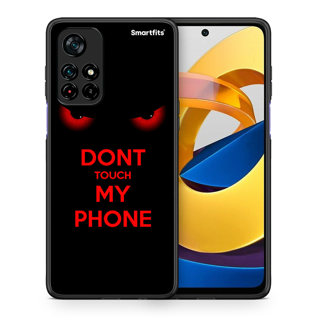 Θήκη Xiaomi Poco M4 Pro 5G Touch My Phone από τη Smartfits με σχέδιο στο πίσω μέρος και μαύρο περίβλημα | Xiaomi Poco M4 Pro 5G Touch My Phone case with colorful back and black bezels