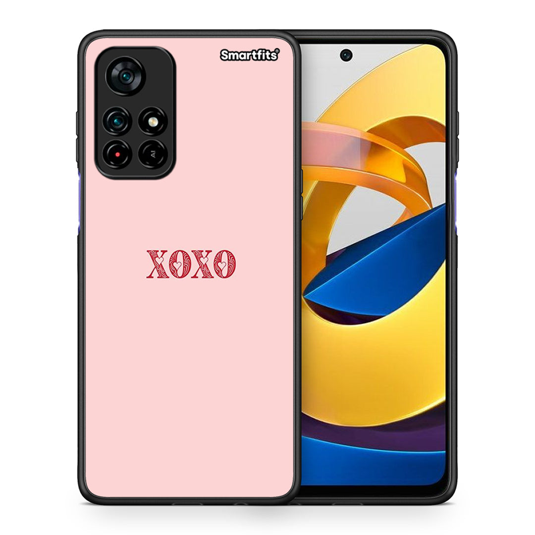 Θήκη Xiaomi Poco M4 Pro 5G XOXO Love από τη Smartfits με σχέδιο στο πίσω μέρος και μαύρο περίβλημα | Xiaomi Poco M4 Pro 5G XOXO Love case with colorful back and black bezels