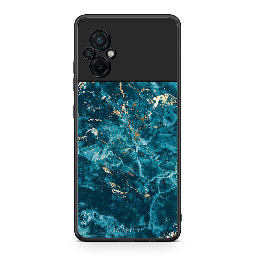 Xiaomi Poco M5 / Redmi Note 11E Marble Blue θήκη από τη Smartfits με σχέδιο στο πίσω μέρος και μαύρο περίβλημα | Smartphone case with colorful back and black bezels by Smartfits