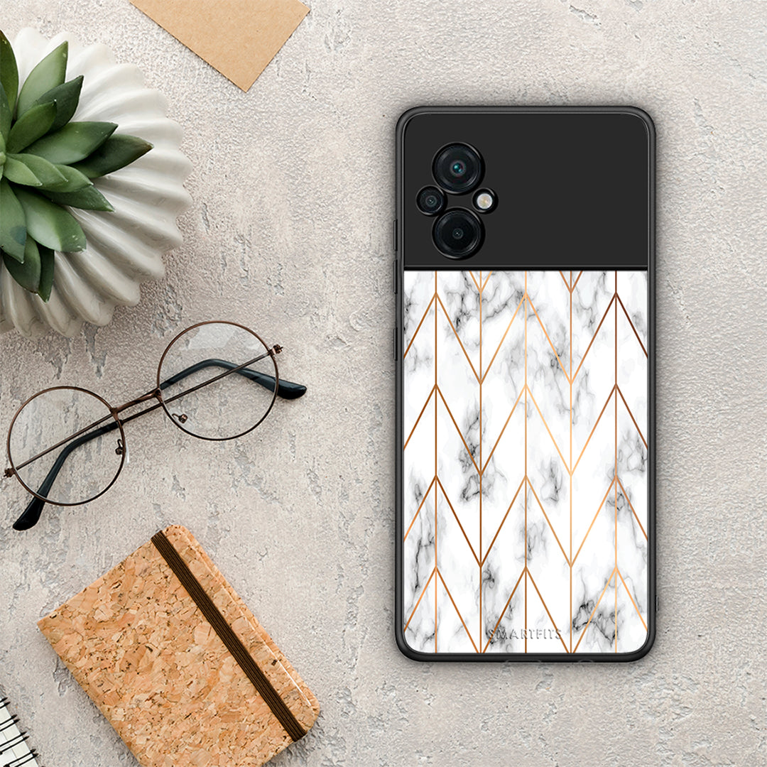 Marble Gold Geometric - Xiaomi Poco M5 θήκη