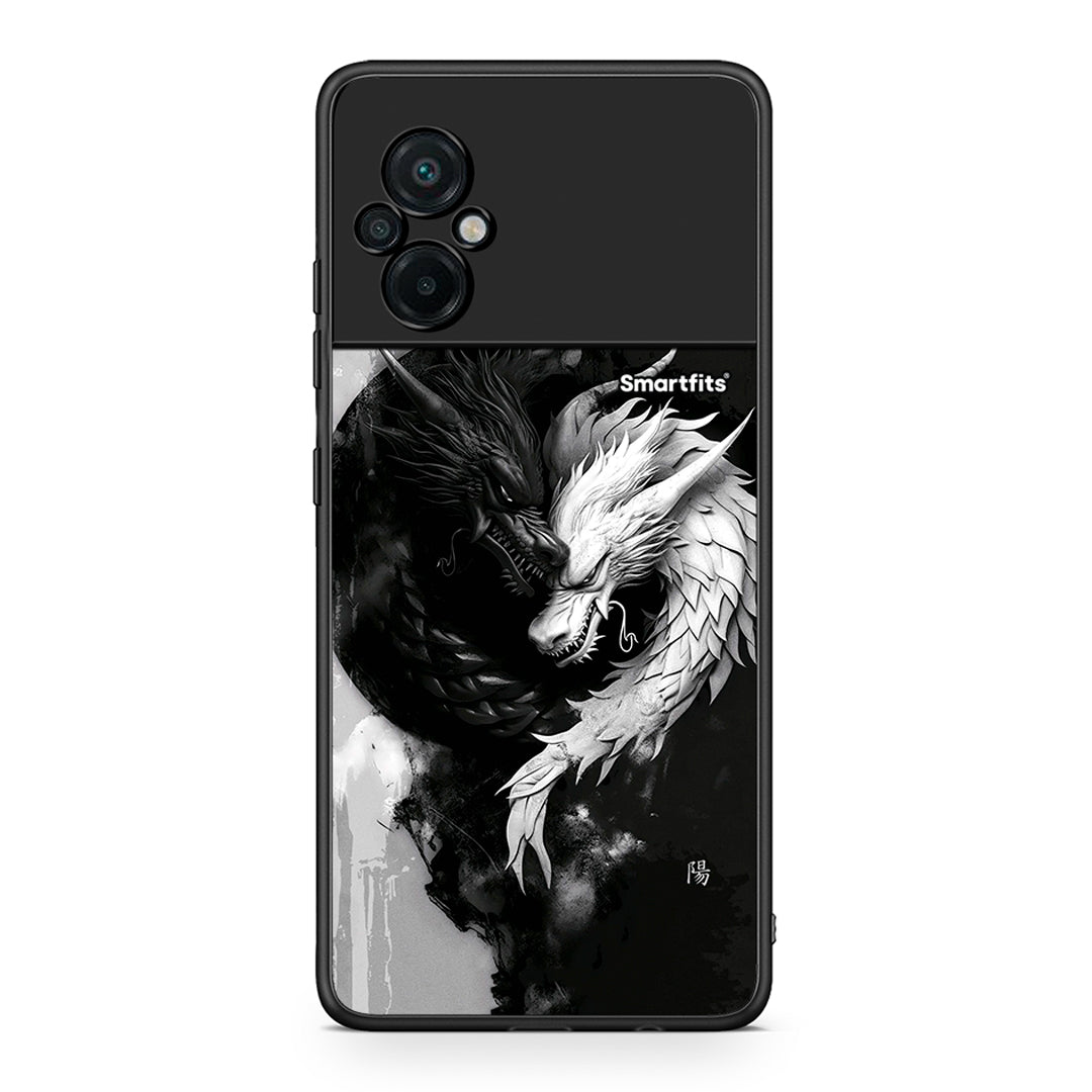 Xiaomi Poco M5 / Redmi Note 11E Yin Yang θήκη από τη Smartfits με σχέδιο στο πίσω μέρος και μαύρο περίβλημα | Smartphone case with colorful back and black bezels by Smartfits