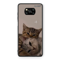 Thumbnail for Θήκη Xiaomi Poco X3 Cats In Love από τη Smartfits με σχέδιο στο πίσω μέρος και μαύρο περίβλημα | Xiaomi Poco X3 Cats In Love case with colorful back and black bezels