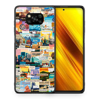 Thumbnail for Θήκη Xiaomi Poco X3 Live To Travel από τη Smartfits με σχέδιο στο πίσω μέρος και μαύρο περίβλημα | Xiaomi Poco X3 Live To Travel case with colorful back and black bezels