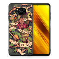 Thumbnail for Θήκη Xiaomi Poco X3 Ninja Turtles από τη Smartfits με σχέδιο στο πίσω μέρος και μαύρο περίβλημα | Xiaomi Poco X3 Ninja Turtles case with colorful back and black bezels