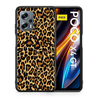 Thumbnail for Θήκη Xiaomi Poco X4 GT Leopard Animal από τη Smartfits με σχέδιο στο πίσω μέρος και μαύρο περίβλημα | Xiaomi Poco X4 GT Leopard Animal case with colorful back and black bezels