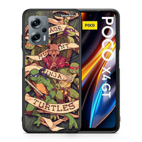 Thumbnail for Θήκη Xiaomi Poco X4 GT Ninja Turtles από τη Smartfits με σχέδιο στο πίσω μέρος και μαύρο περίβλημα | Xiaomi Poco X4 GT Ninja Turtles case with colorful back and black bezels