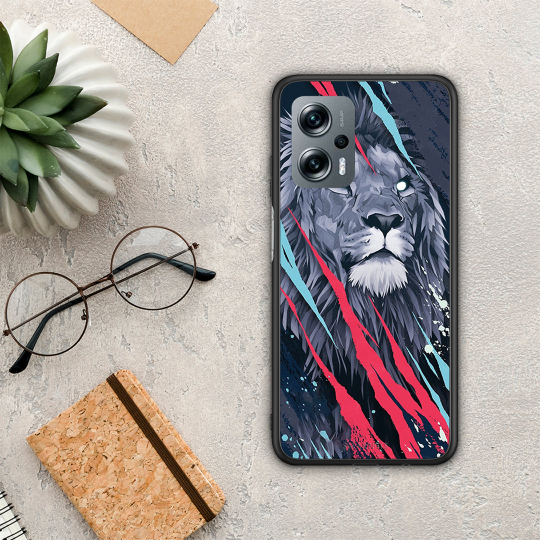 PopArt Lion Designer - Xiaomi Poco X4 GT θήκη
