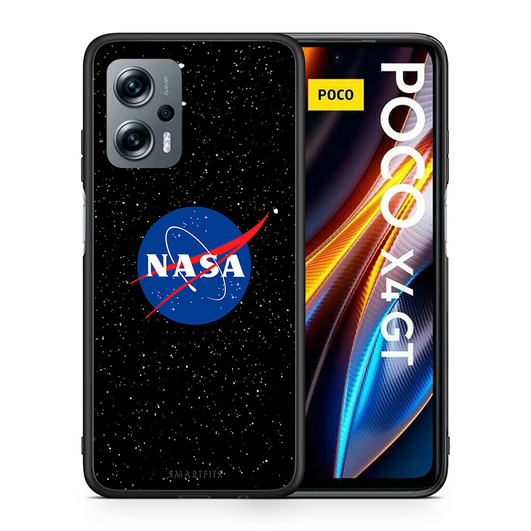 Θήκη Xiaomi Poco X4 GT NASA PopArt από τη Smartfits με σχέδιο στο πίσω μέρος και μαύρο περίβλημα | Xiaomi Poco X4 GT NASA PopArt case with colorful back and black bezels