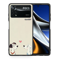 Thumbnail for Θήκη Xiaomi Poco X4 Pro 5G Dalmatians Love από τη Smartfits με σχέδιο στο πίσω μέρος και μαύρο περίβλημα | Xiaomi Poco X4 Pro 5G Dalmatians Love case with colorful back and black bezels