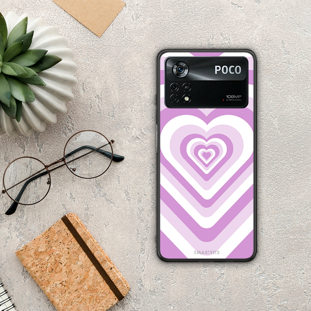 Lilac Hearts - Xiaomi Poco X4 Pro 5G θήκη
