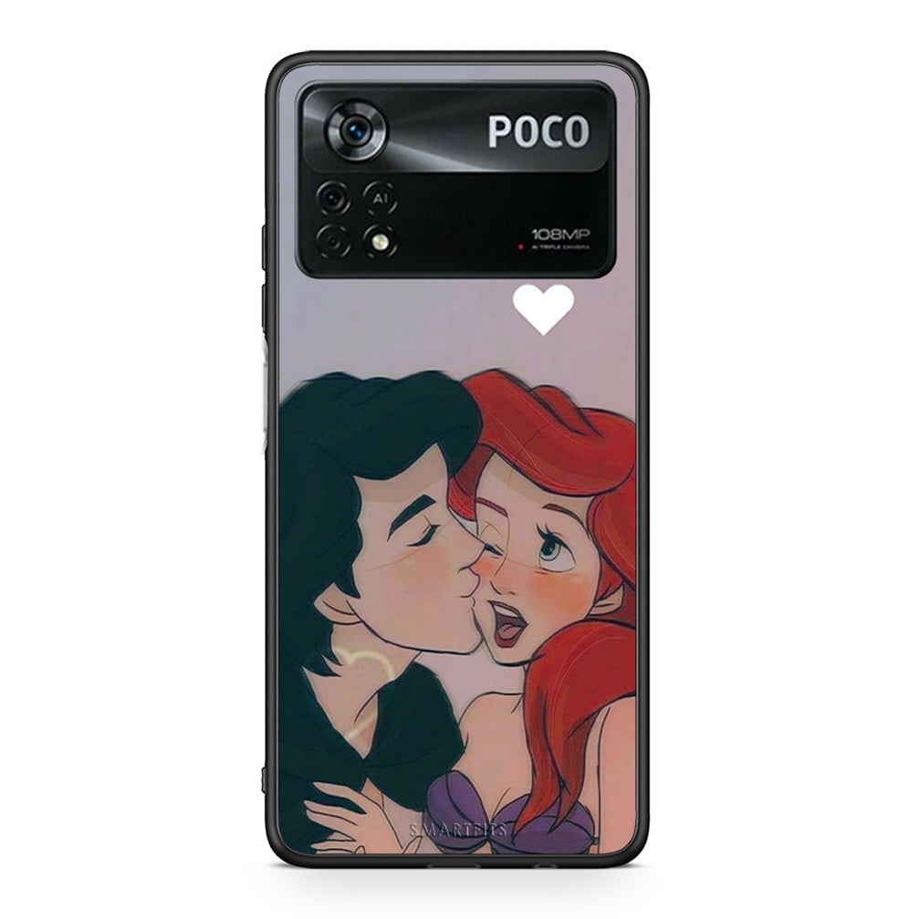 Xiaomi Poco X4 Pro 5G Mermaid Love Θήκη Αγίου Βαλεντίνου από τη Smartfits με σχέδιο στο πίσω μέρος και μαύρο περίβλημα | Smartphone case with colorful back and black bezels by Smartfits
