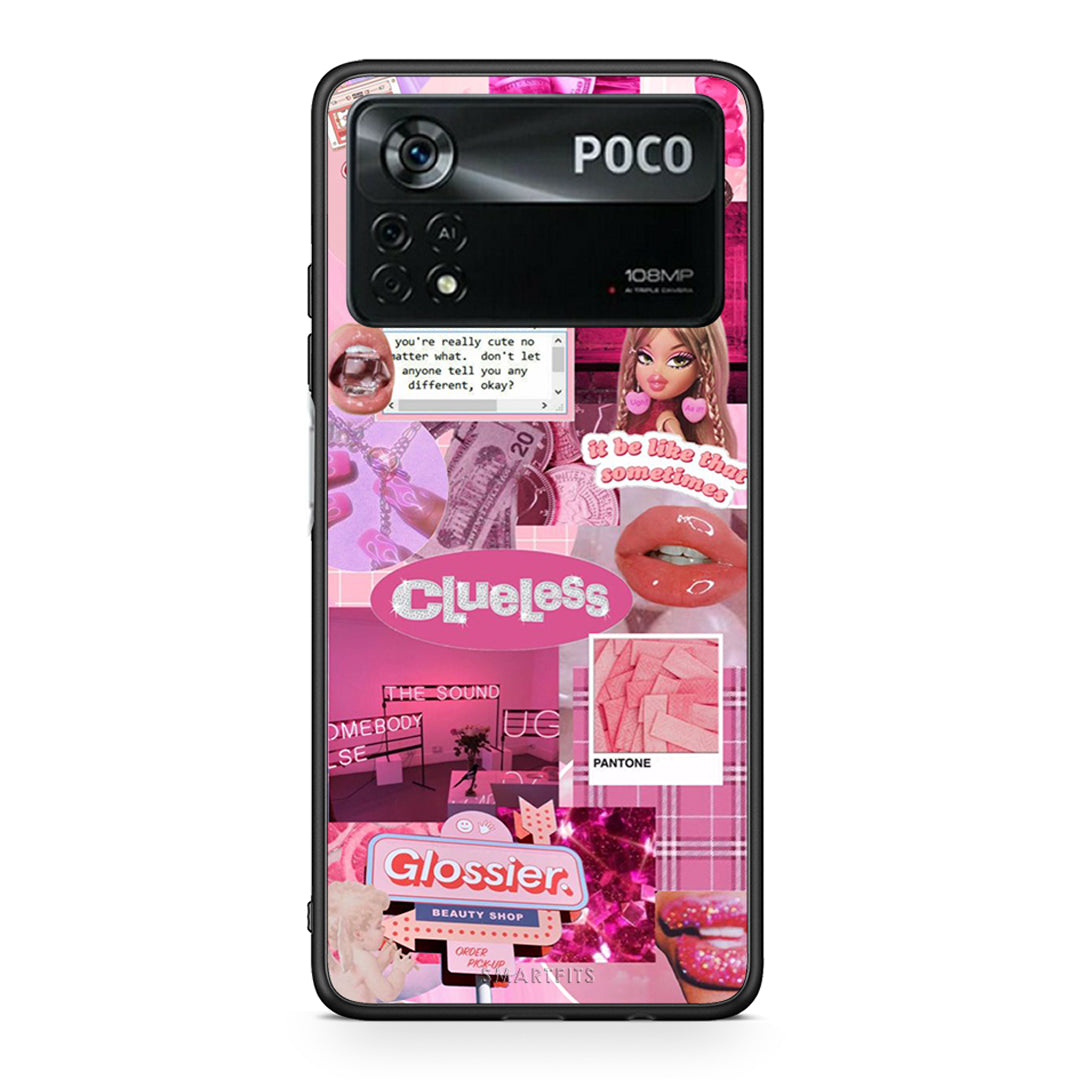 Xiaomi Poco X4 Pro 5G Pink Love Θήκη Αγίου Βαλεντίνου από τη Smartfits με σχέδιο στο πίσω μέρος και μαύρο περίβλημα | Smartphone case with colorful back and black bezels by Smartfits