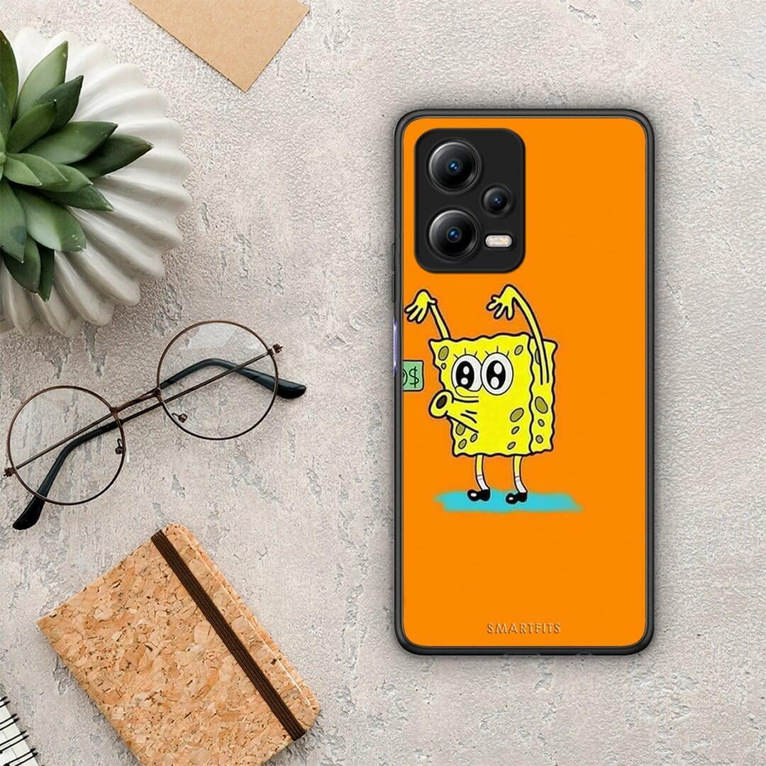 Θήκη Xiaomi Poco X5 5G Dual No Money 2 από τη Smartfits με σχέδιο στο πίσω μέρος και μαύρο περίβλημα | Xiaomi Poco X5 5G Dual No Money 2 Case with Colorful Back and Black Bezels