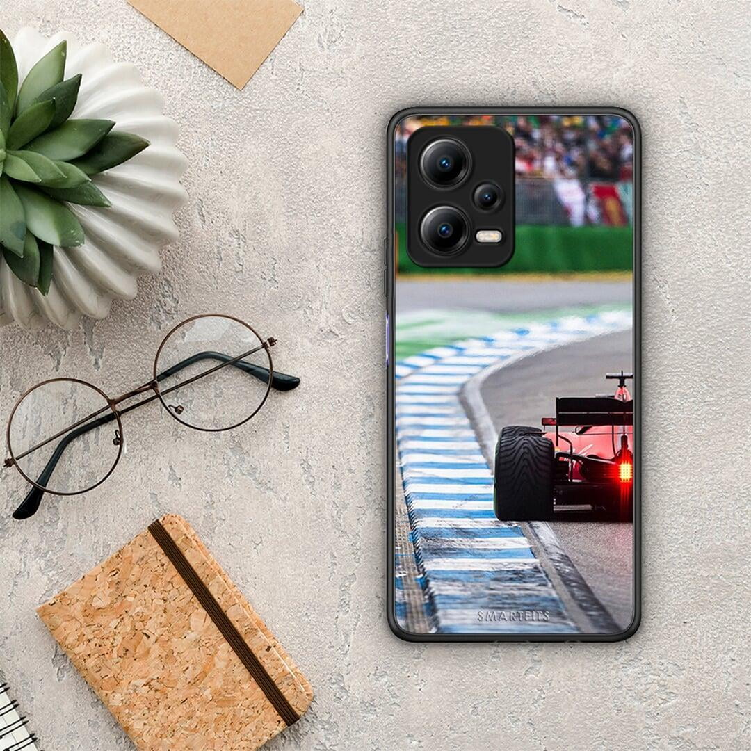 Θήκη Xiaomi Poco X5 5G Dual Racing Vibes από τη Smartfits με σχέδιο στο πίσω μέρος και μαύρο περίβλημα | Xiaomi Poco X5 5G Dual Racing Vibes Case with Colorful Back and Black Bezels